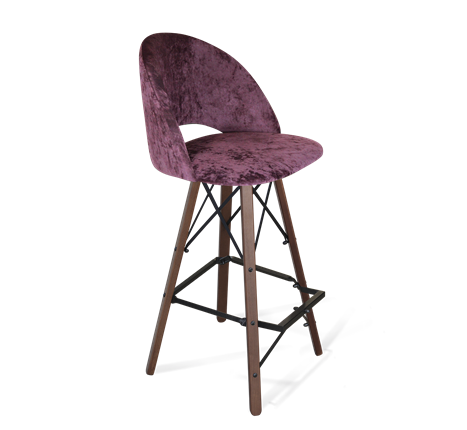 Барный стул SHT-ST34 / SHT-S80 (вишневый джем/темный орех/черный) в Вологде - изображение