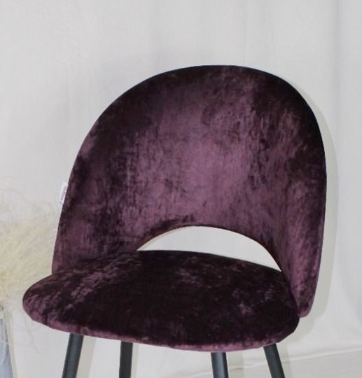 Барный стул SHT-ST34 / SHT-S92 (вишневый джем/браш.коричневый/черный муар) в Вологде - изображение 7