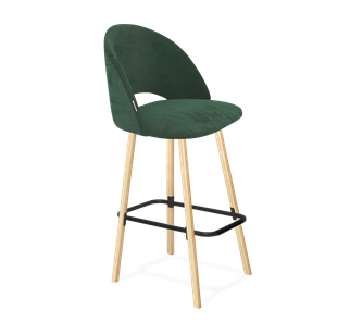 Барный стул SHT-ST34 / SHT-S94 (лиственно-зеленый/прозрачный лак/черный муар) в Вологде
