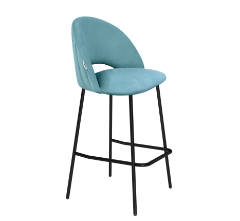 Барный стул SHT-ST34-1 / SHT-S29P (голубая пастель/черный муар) в Вологде - изображение