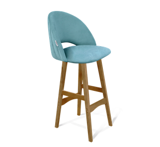 Барный стул SHT-ST34-1 / SHT-S65 (голубая пастель/светлый орех) в Вологде - предосмотр