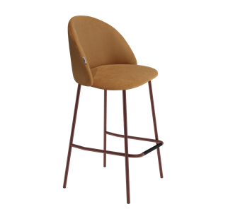 Барный стул SHT-ST35 / SHT-S29P (горчичный/медный металлик) в Вологде - предосмотр