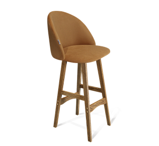 Барный стул SHT-ST35 / SHT-S65 (горчичный/дуб брашированный коричневый) в Вологде - предосмотр