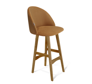 Барный стул SHT-ST35 / SHT-S65 (горчичный/светлый орех) в Вологде - предосмотр