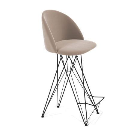 Барный стул SHT-ST35 / SHT-S66 (латте/черный муар) в Вологде - изображение