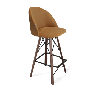Барный стул SHT-ST35 / SHT-S80 (горчичный/темный орех/черный) в Вологде - предосмотр