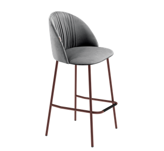 Барный стул SHT-ST35-1 / SHT-S29P (угольно-серый/медный металлик) в Вологде