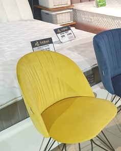 Барный стул SHT-ST35-1 / SHT-S93 (имперский жёлтый/браш.коричневый/черный муар) в Вологде - предосмотр 7