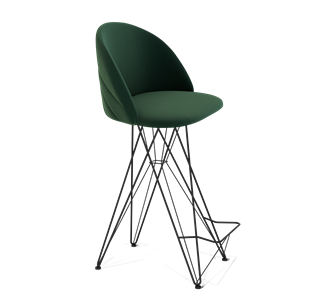 Барный стул SHT-ST35-2 / SHT-S66 (лиственно-зеленый/черный муар) в Вологде - предосмотр