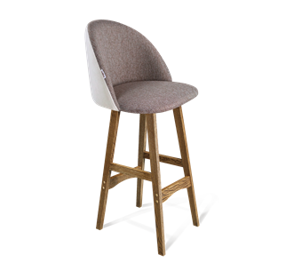 Барный стул SHT-ST35-3 / SHT-S65 (тростниковый сахар/зефирный/дуб брашированный коричневый) в Вологде