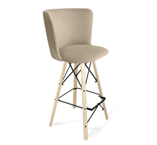Барный стул SHT-ST36 / SHT-S80 (ванильный крем/прозрачный лак/черный) в Вологде