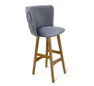 Барный стул SHT-ST36-3 / SHT-S65 (нейтральный серый/светлый орех) в Вологде
