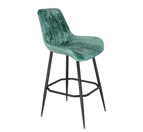 Барный стул SHT-ST37 / SHT-S148 (зеленый чай/черный муар) в Вологде - изображение