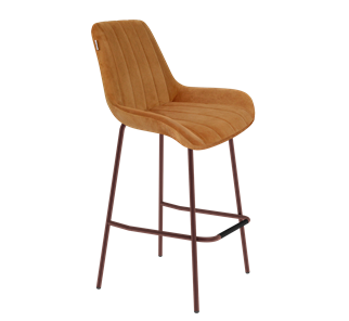 Барный стул SHT-ST37 / SHT-S29P (горчичный/медный металлик) в Вологде - предосмотр