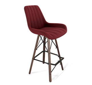 Барный стул SHT-ST37 / SHT-S80 (рубиновое вино/темный орех/черный) в Вологде - предосмотр