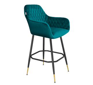 Барный стул SHT-ST38 / SHT-S148 (альпийский бирюзовый/черный муар/золото) в Вологде - предосмотр