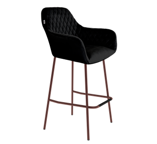 Барный стул SHT-ST38 / SHT-S29P (ночное затмение/медный металлик) в Вологде - предосмотр