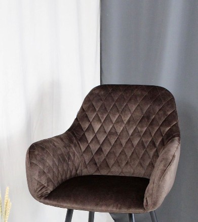 Барный стул SHT-ST38 / SHT-S65 (кофейный трюфель/дуб брашированный коричневый) в Вологде - изображение 8
