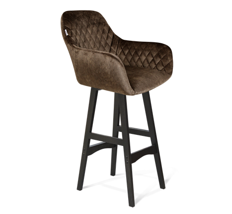 Барный стул SHT-ST38 / SHT-S65 (кофейный трюфель/венге) в Вологде - изображение