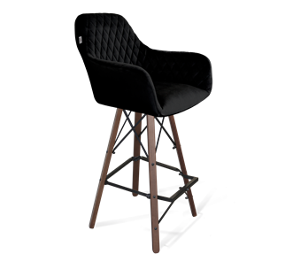 Барный стул SHT-ST38 / SHT-S80 (ночное затмение/темный орех/черный) в Вологде - предосмотр