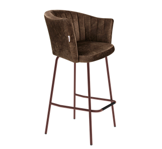 Барный стул SHT-ST42-1 / SHT-S29P (кофейный трюфель/медный металлик) в Вологде - предосмотр