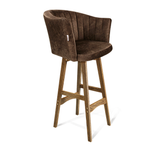 Барный стул SHT-ST42-1 / SHT-S65 (кофейный трюфель/дуб брашированный коричневый) в Вологде - предосмотр