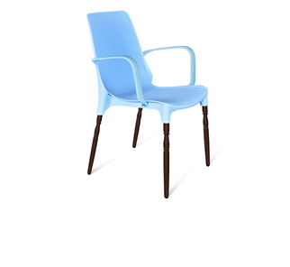 Обеденный стул SHT-ST76/S424-F (голубой/коричневый муар) в Вологде