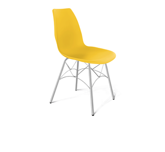 Кухонный стул SHT-ST29/S107 (желтый ral 1021/хром лак) в Вологде