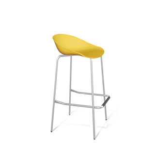 Барный стул SHT-ST19/S29 (желтый/хром лак) в Вологде