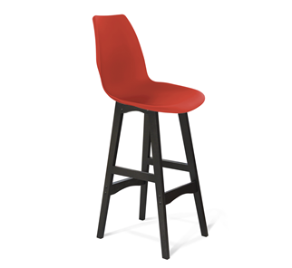Барный стул SHT-ST29/S65 (красный ral 3020/венге) в Вологде - предосмотр