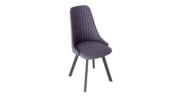Обеденный стул Франк (паук) исп2 (Графит/Микровелюр Фиолетовый) в Вологде - изображение