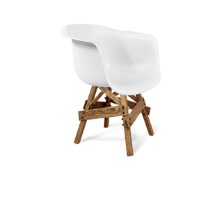 Обеденный стул SHT-ST31/S71 (белый/дуб брашированный коричневый) в Вологде