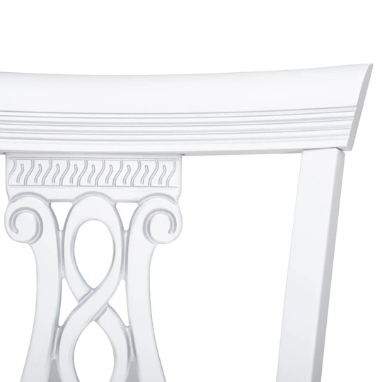 Кухонный стул Leset Юта (Белый 9003 + патина серебро) в Вологде - изображение 3