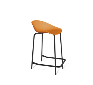 Барный стул SHT-ST19/S29-1 (оранжевый/черный муар) в Вологде - предосмотр