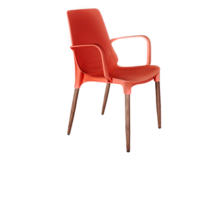 Обеденный стул SHT-ST76/S424-С (красный/темный орех) в Вологде