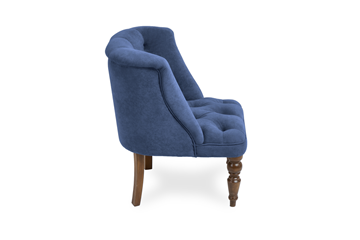 Кресло на ножках Бриджит синий ножки коричневые в Вологде - предосмотр 2