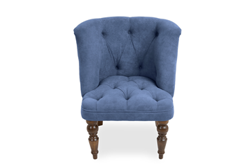 Кресло на ножках Бриджит синий ножки коричневые в Вологде - предосмотр