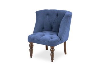 Кресло на ножках Бриджит синий ножки коричневые в Вологде - предосмотр 6