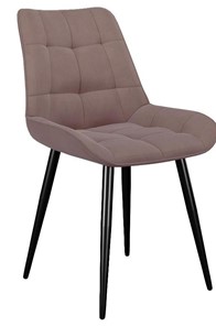 Обеденный стул 206М, микровелюр B5 latte, ножки черные в Вологде - предосмотр