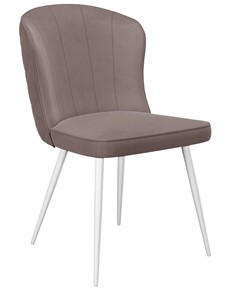 Обеденный стул 209, микровелюр B5 latte, ножки белые в Вологде