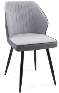 Обеденный стул 222 v08 серый, ножки черные в Вологде