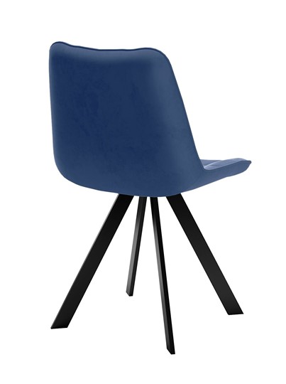 Мягкий стул 229 Поворотный, Микровелюр B8 BLUE  / опоры черные в Вологде - изображение 3