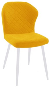 Кухонный стул 239 желтый, ножки белые в Вологде