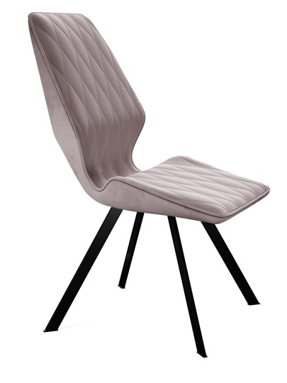 Обеденный стул 242, микровелюр B5 latte, ножки черные в Вологде - изображение 3