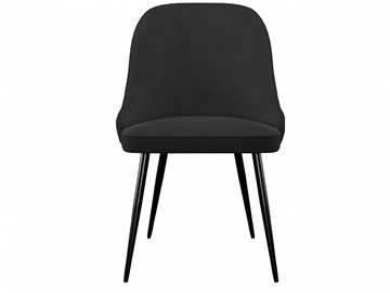 Обеденный стул 256, микровелюр К21 черный, ножки черные в Вологде - предосмотр 2