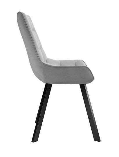 Мягкий стул 263 Поворотный, Микровелюр B22 Grey / опоры черные в Вологде - изображение 2