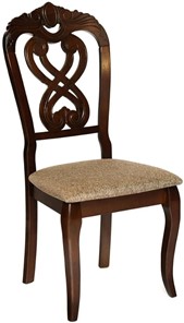 Кухонный стул Андромеда, дерево гевея 47х55х107 Cappuchino/ткань коричневая S 168-7 арт.19543 в Вологде