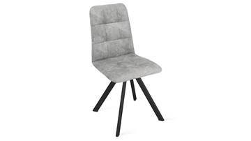 Обеденный стул Аспен К2 (Черный муар/Микровелюр Wellmart Silver) в Вологде