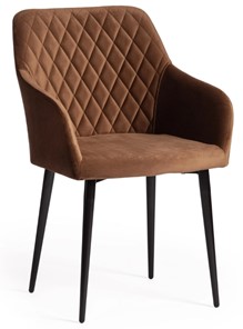 Кухонный стул BREMO (mod. 708) 58х55х83 коричневый barkhat 11/черный арт.19044 в Вологде