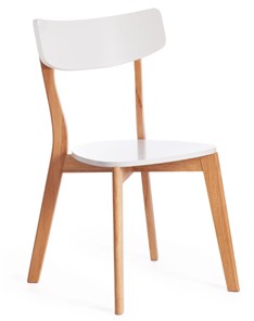 Кухонный стул Claire, дерево гевея/МДФ 48x49,5x81,5 Белый/натуральный (2 шт) арт.15113 в Вологде - предосмотр
